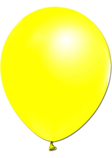 Metalik Parlak Balon, 10 Adet - Sarı