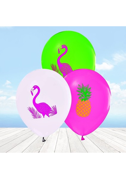Flamingo Balon - 6 Adet