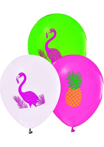 Flamingo Balon - 6 Adet