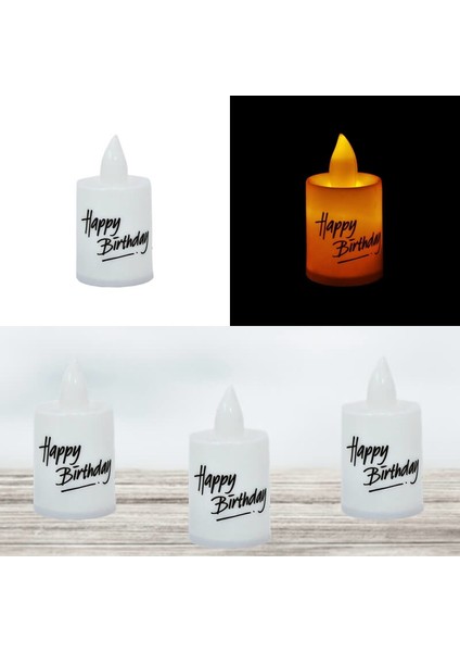 Happy Birthday Pilli Led MuM, 6,00 cm x 3,50 cm - Beyaz fırsatları