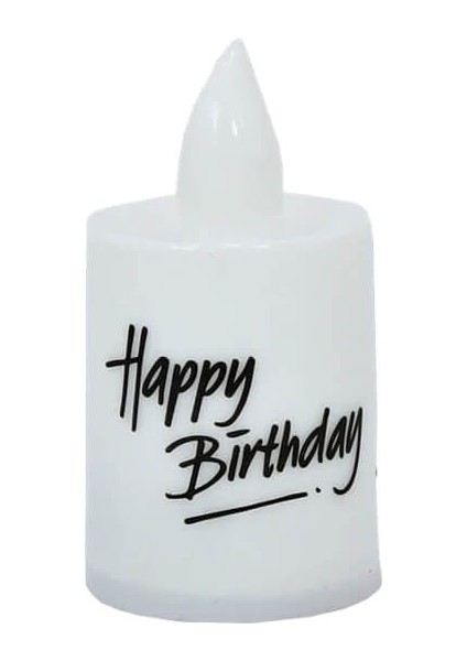 Happy Birthday Pilli Led MuM, 6,00 cm x 3,50 cm - Beyaz indirimleri