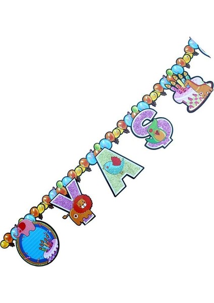 Yaş Günüm, Simli BANNER Yazı - 2,00 mt indirimleri