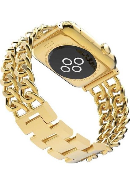 Apple Watch 44MM - Kordon Cowboy Metal Kordon - Gold