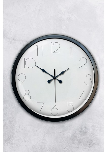 40 cm Siyah Metal Modern Duvar Saati