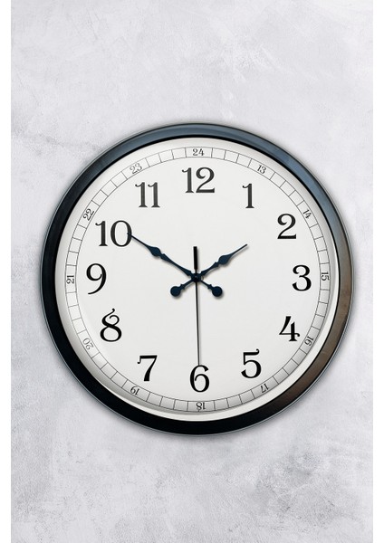 40 cm Siyah Metal Klasik Duvar Saati