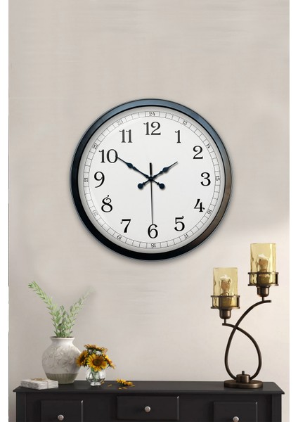40 cm Siyah Metal Klasik Duvar Saati fiyatları