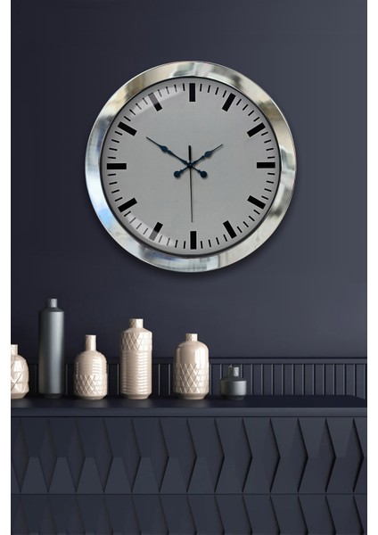 36 cm Krom Metal Sayısız Duvar Saati fiyatları