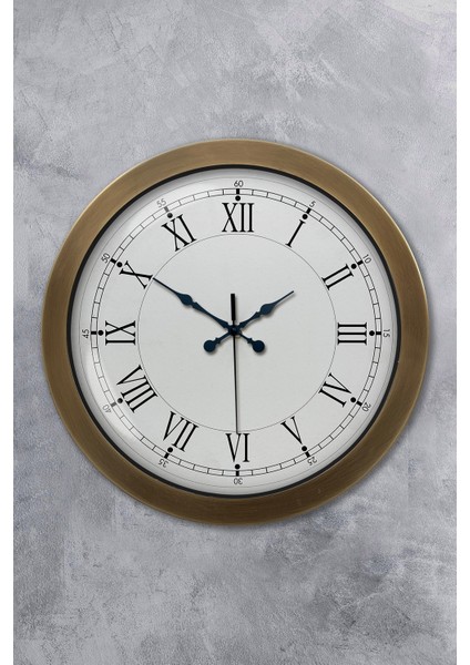 36 cm Eskitme Metal Retro Duvar Saati
