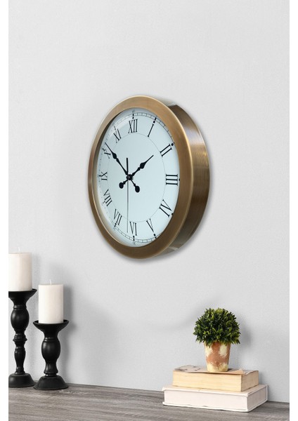 36 cm Eskitme Metal Retro Duvar Saati modelleri