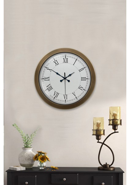 36 cm Eskitme Metal Retro Duvar Saati fırsatları