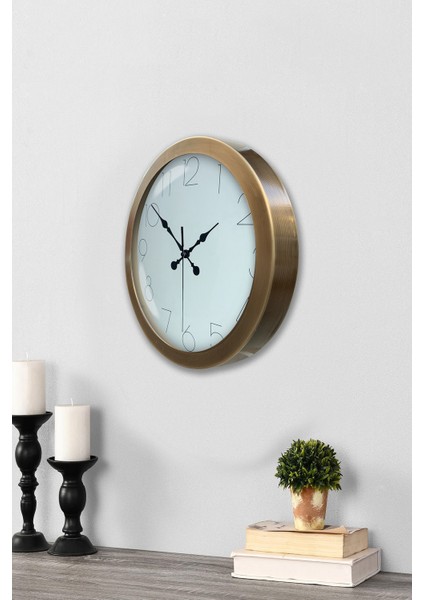 36 cm Eskitme Metal Modern Duvar Saati modelleri