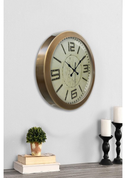 36 cm Eskitme Metal Retro Duvar Saati fiyatları