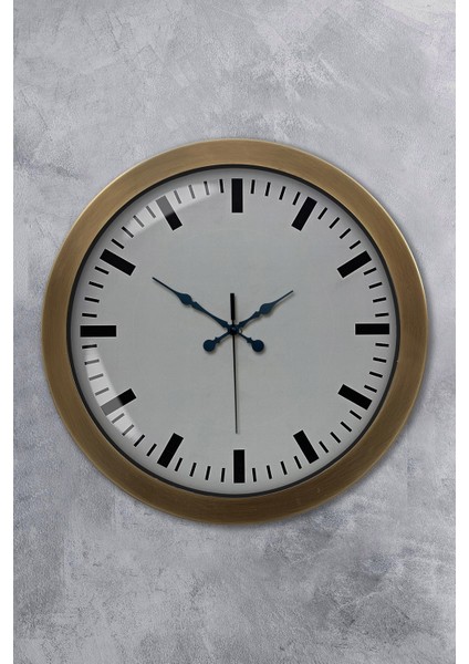 36 cm Eskitme Metal Sayısız Duvar Saati