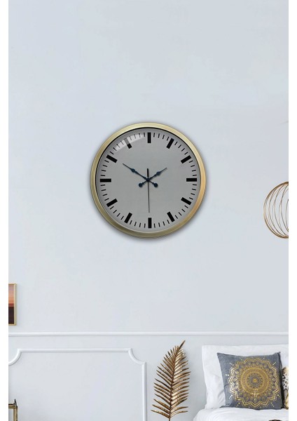 40 cm Eskitme Metal Sayısız Duvar Saati