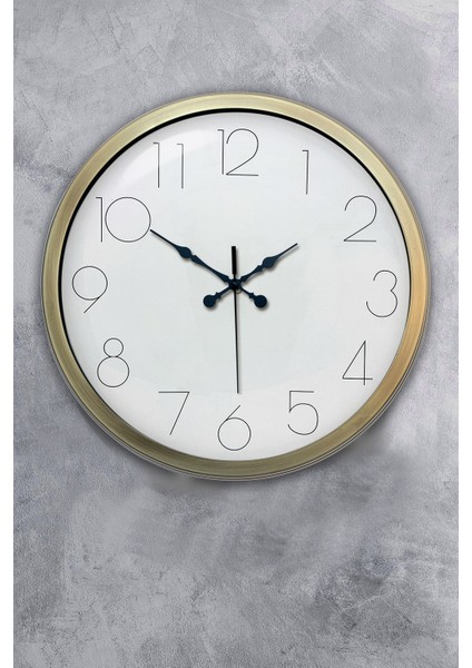 40 cm Eskitme Metal Modern Duvar Saati