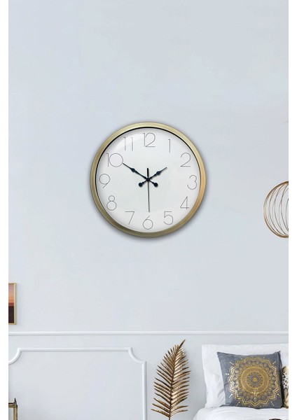 40 cm Eskitme Metal Modern Duvar Saati fırsatları