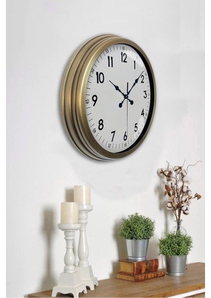 40 cm Eskitme Metal Klasik Duvar Saati fiyatları