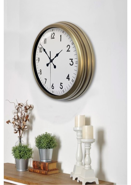 40 cm Eskitme Metal Klasik Duvar Saati modelleri