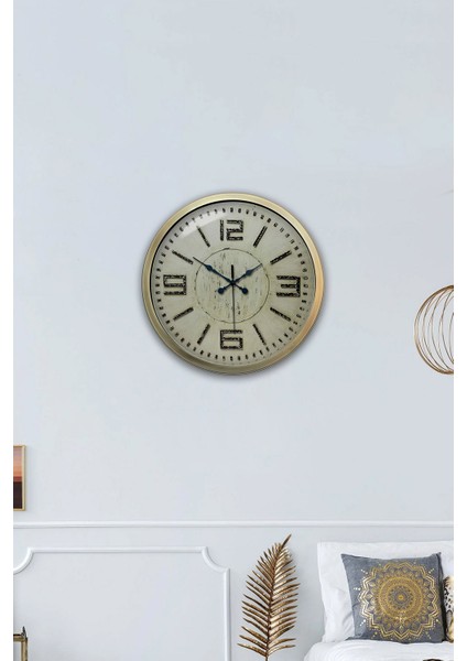 40 cm Eskitme Metal Retro Duvar Saati fırsatları
