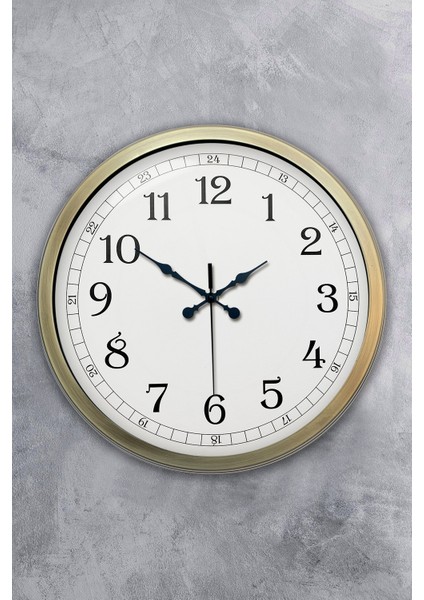 40 cm Eskitme Metal Klasik Duvar Saati