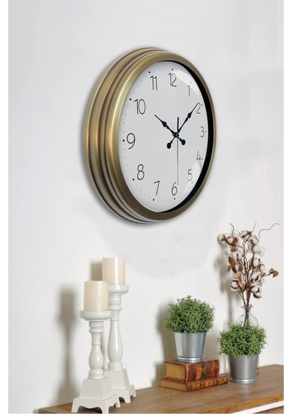 40 cm Eskitme Metal Klasik Duvar Saati fiyatları