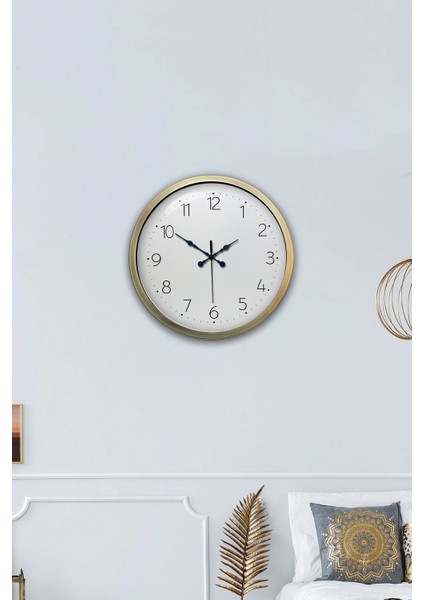 40 cm Eskitme Metal Klasik Duvar Saati fırsatları