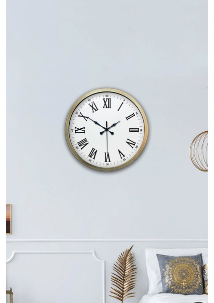 40 cm Eskitme Metal Romen Sayılı Duvar Saati fırsatları