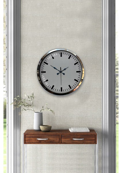 40 cm Krom Metal Sayısız Duvar Saati fiyatları