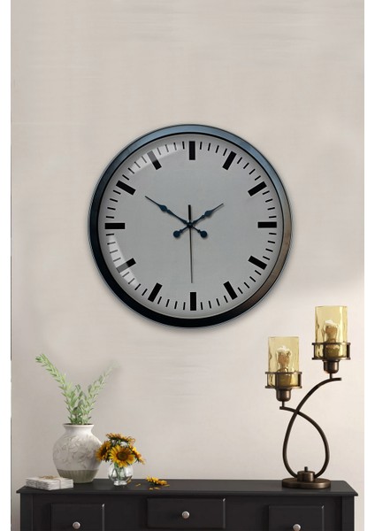 40 cm Siyah Metal Sayısız Duvar Saati fiyatları