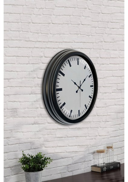40 cm Siyah Metal Sayısız Duvar Saati fırsatları