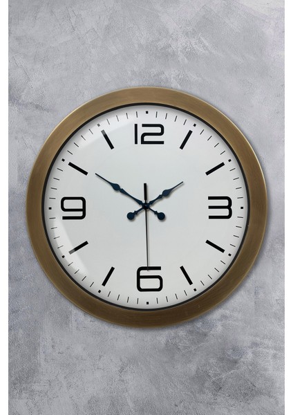 36 cm Eskitme Metal Klasik Duvar Saati