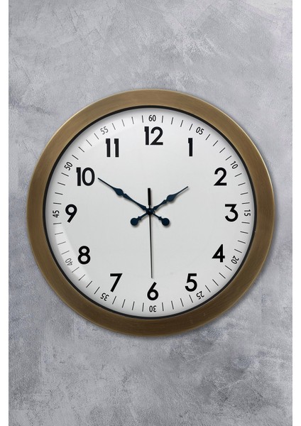 36 cm Eskitme Metal Klasik Duvar Saati