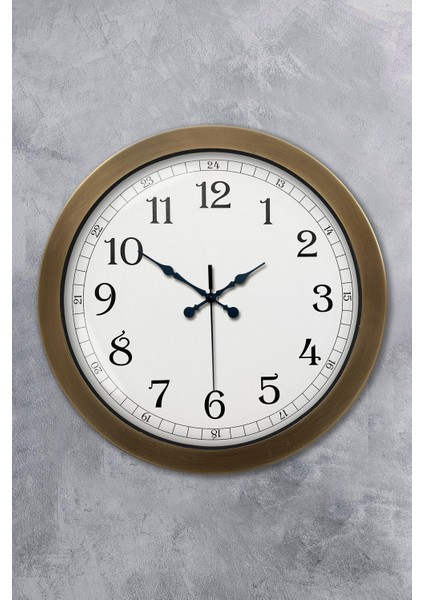 36 cm Eskitme Metal Klasik Duvar Saati