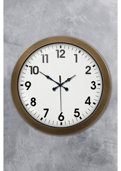 36 cm Eskitme Metal Klasik Duvar Saati