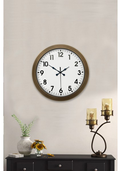 36 cm Eskitme Metal Klasik Duvar Saati fırsatları