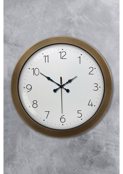 36 cm Eskitme Metal Klasik Duvar Saati