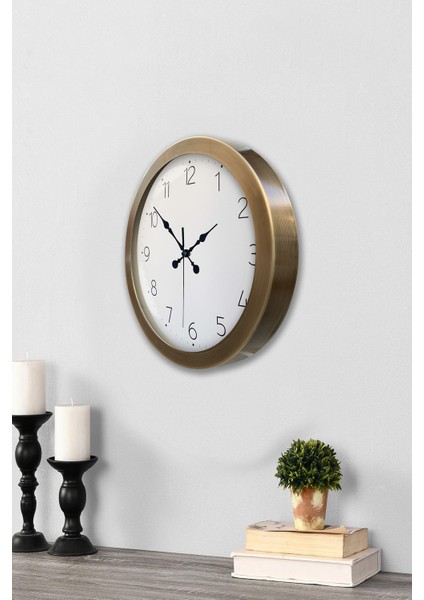 36 cm Eskitme Metal Klasik Duvar Saati modelleri