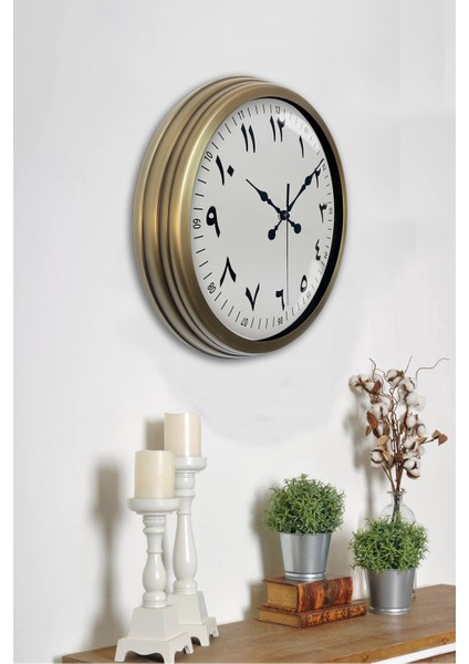 40 cm Eskitme Metal Arapça Duvar Saati fiyatları