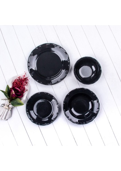Heritage 24 Parça Gri Yemek Takımı