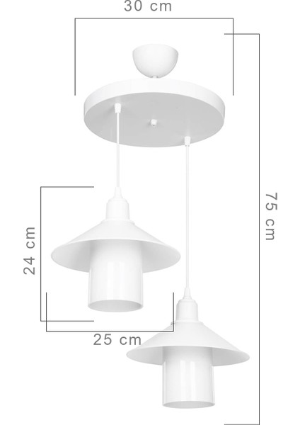 Inka 2 Li Beyaz Optik Opal Başlıklı