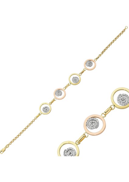 14 Ayar 4,50 gr Şarnel Altın Bileklik