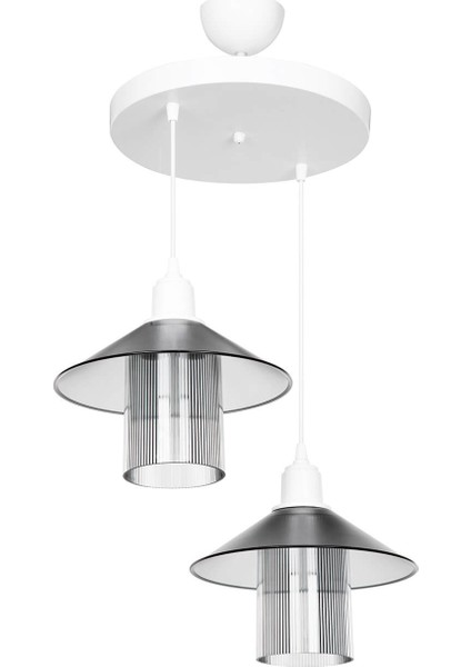 Inka 2 Li Beyaz Optik Füme Başlıklı