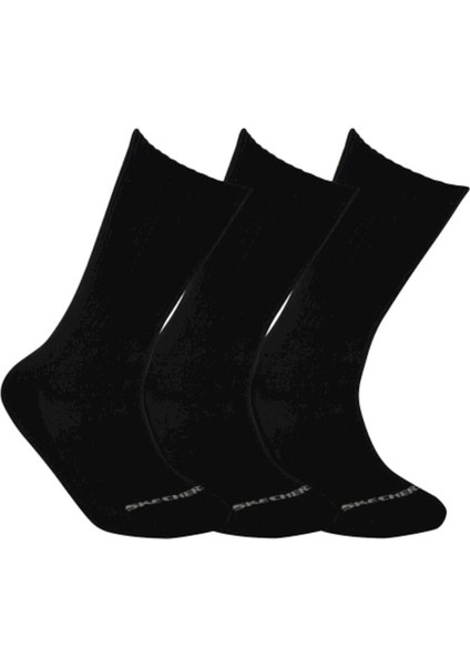 U SKX Padded Crew Cut Socks 3 Pack Unisex Siyah Çorap - S192135-001