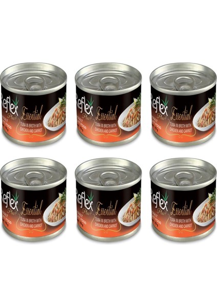 Plus Essential Ton Tavuk Havuçlu Kedi Konservesi 70 gr 6 Adet