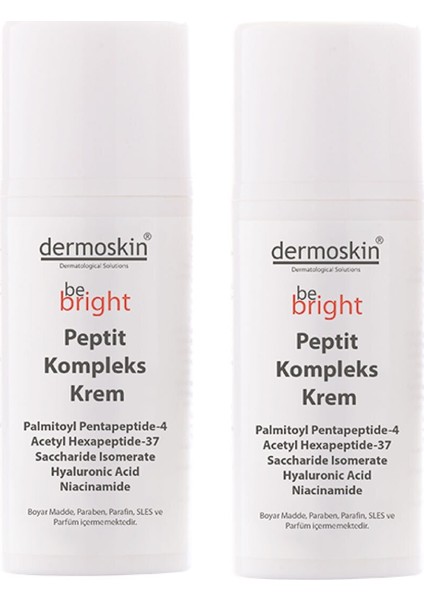 Dermoskın Be Bright Peptit Kompleks Krem 33 ml 2'li Paket