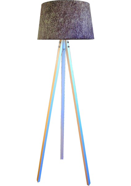 Masif 3 Ayaklı Lambader Tripod Kum DESEN7BEYAZ Ayak