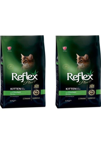 Plus Tavuklu Yavru Kedi Maması 1,5 kg 2'li Set