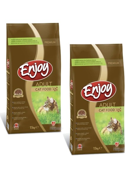 Tavuklu Yetişkin Kedi Maması 15 kg 2'li Set