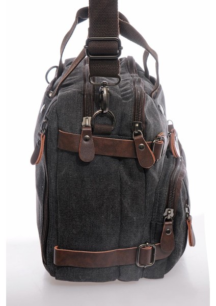 CTV1278-0001 Siyah Unisex Evrak ve Sırt Çantası