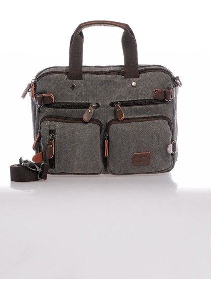 CTV1278-0078 Gri Unisex Evrak ve Sırt Çantası